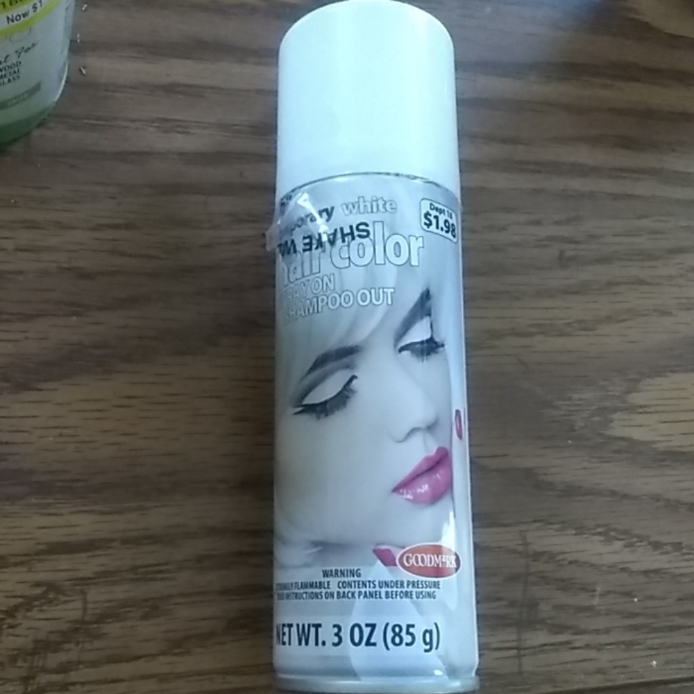 Spray on hair color white